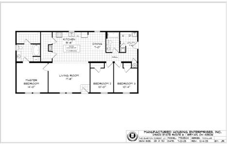 "The Barton Forest V" Plan M64B10, Mansion Elite Modular