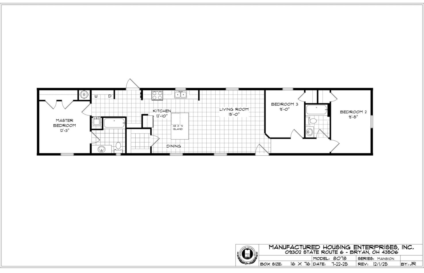 "The Barton V" Plan 28569, Mansion Sectional